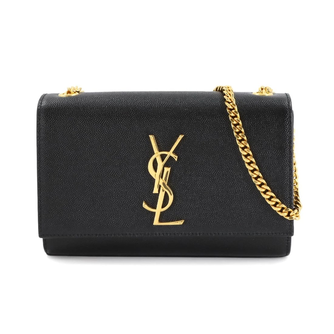 SAINT LAURENT SMALL KATE CHAIN SHOULDER BAG LEATHER PURSE: SAINT LAURENT Small Kate Chain Shoulder Bag Leather Purse Brand: SAINT LAURENT Type: Shoulder Bag Material: Leather Color: Black Size: W 7.87 inch, H 5.12 inch, D 1.77 inch Shoulder 46.1inch (117c