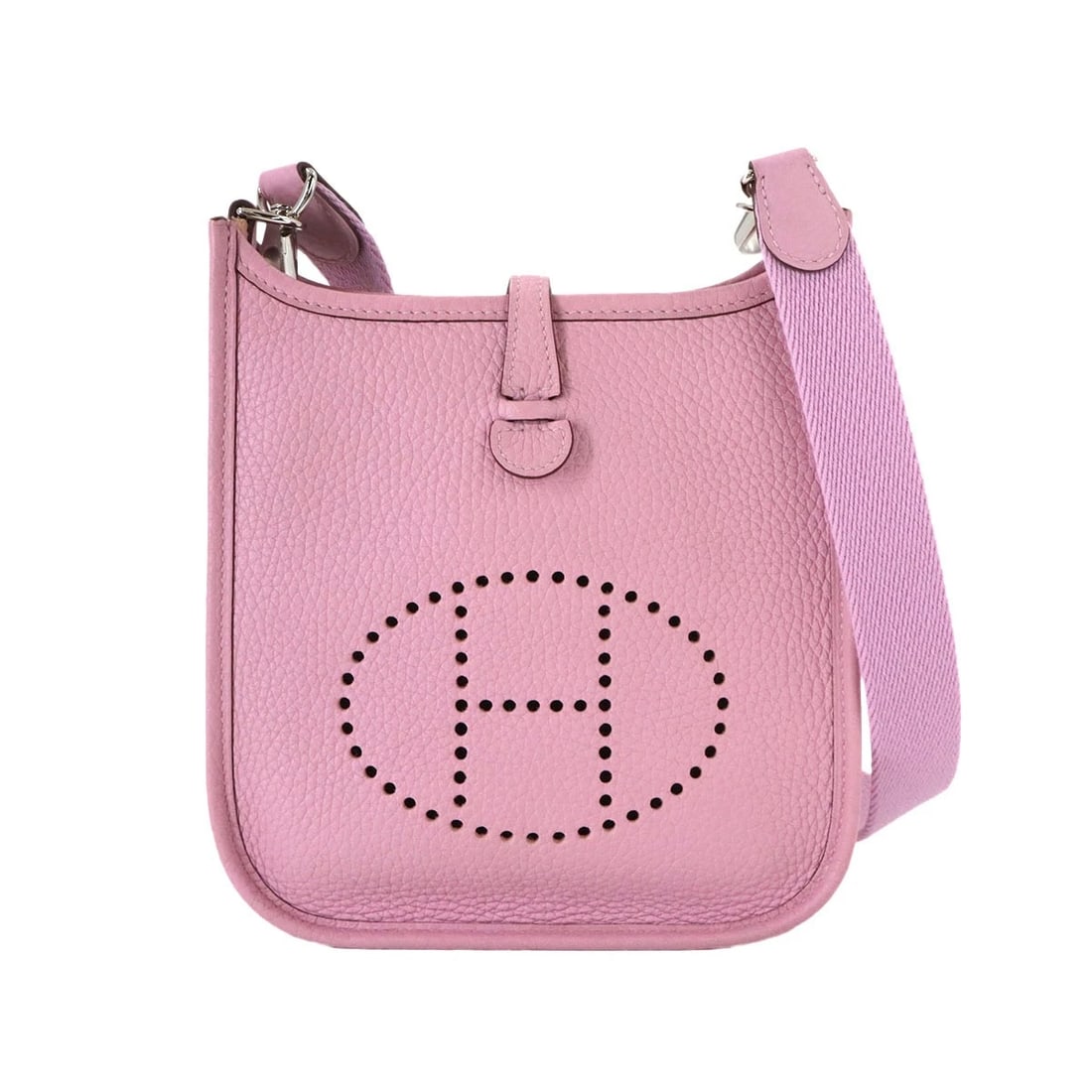 HERMES EVELYNE AMAZONE TPM SHOULDER BAG TAURILLON CLEMENCE PINK (1 of 9)
