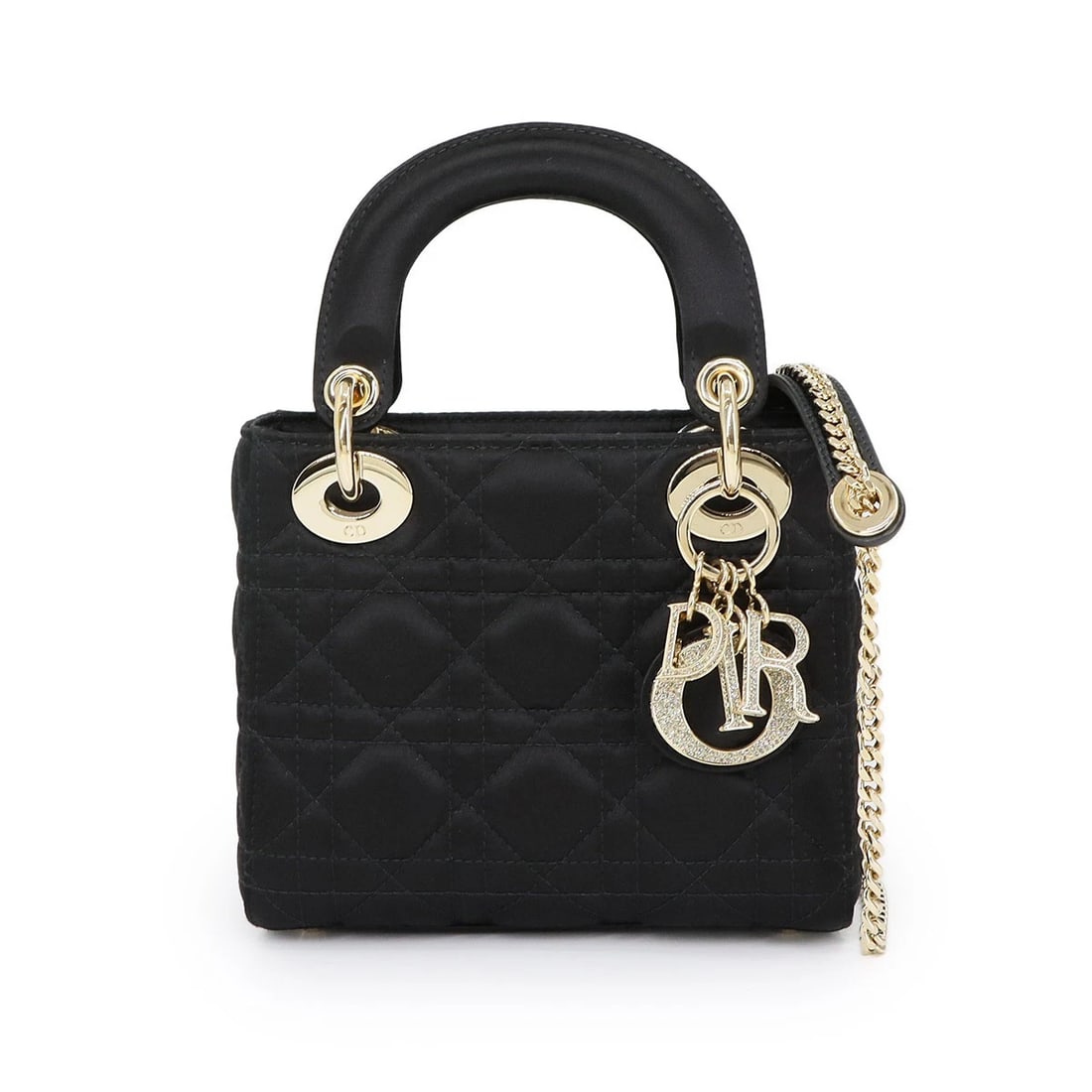 CHRISTIAN DIOR DIOR MINI HAND SHOULDER BAG SATIN BLACK: Christian Dior Dior Mini Hand Shoulder Bag Satin Black Brand: Christian Dior Type: Hand Bag Material: Satin , Velour Color: Black Size: W 6.69 inch, H 5.51 inch, D 2.76 inch Handle 8.3inch (21cm)