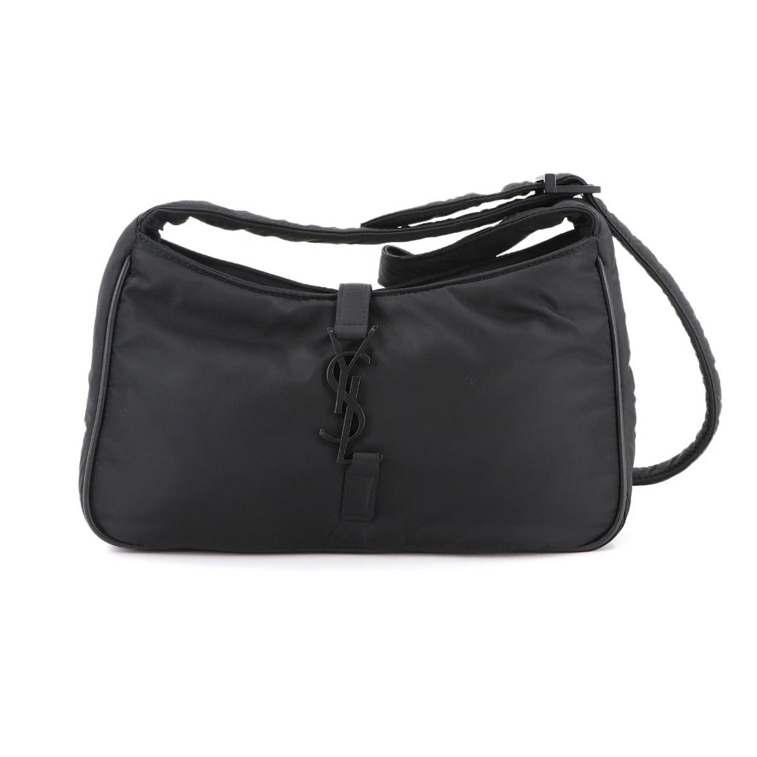 SAINT LAURENT SHOULDER BAG NYLON LEATHER BLACK PURSE: SAINT LAURENT Shoulder Bag Nylon Leather Black Purse Brand: SAINT LAURENT PARIS Type: Shoulder Bag Material: Nylon , Leather Color: Black Size: W 9.65 inch, H 5.71 inch, D 2.36 inch Shoulder 28.3i