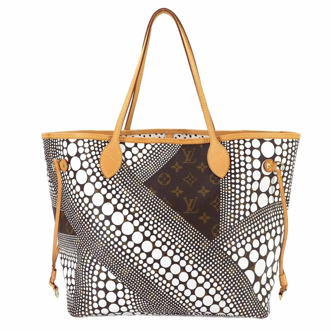 LOUIS VUITTON MONOGRAM WAVE NEVERFULL MM TOTE BAG YAYOI KUSAMA: LOUIS VUITTON Monogram Wave Neverfull MM Tote Bag Yayoi Kusama Brand: LOUIS VUITTON Type: Tote Bag Material: Monogram Wave Canvas Color: Monogram , Blanc Size: W 12.60 inch, H 11.61 inch, D 6.10 i