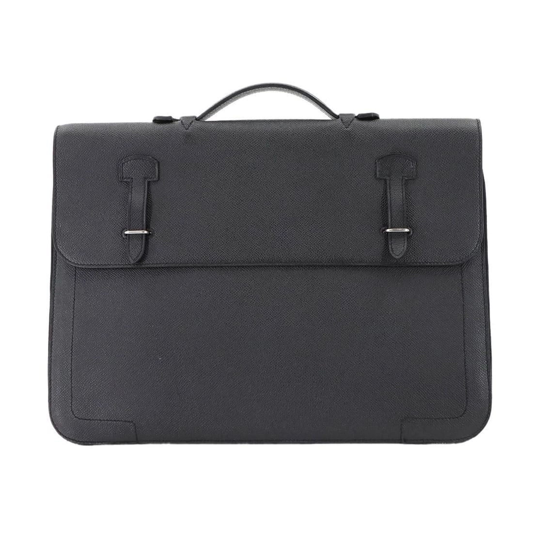 HERMES SERVIETTE 57 BRIEFCASE BUSINESS BAG VEAU EPSOM BLACK PURSE: HERMES Serviette 57 Briefcase Business Bag Veau Epsom Black Purse Brand: HERMES Type: Brief case Material: Veau Epsom Color: Black Size: W 14.76 inch, H 11.02 inch, D 0.79 inch Handle 5.9inch (15c
