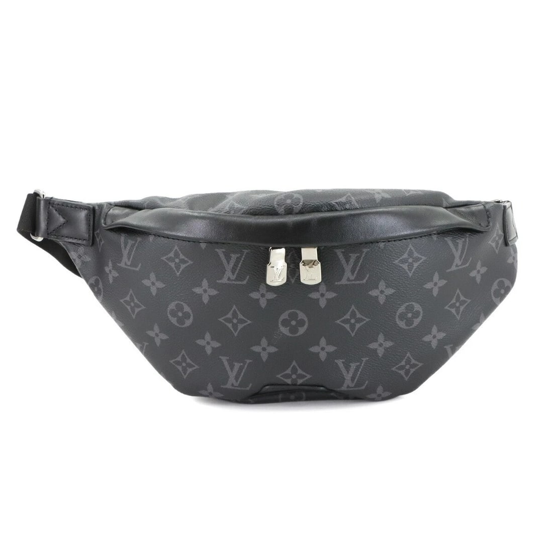 LOUIS VUITTON MONOGRAM ECLIPSE DISCOVERY BUMBAG PM CROSSBODY BAG: LOUIS VUITTON Monogram Eclipse Discovery Bumbag PM Crossbody Bag Brand: LOUIS VUITTON Type: Crossbody Bag Material: Monogram Eclipse Canvas Color: Monogram Eclipse Size: W 14.96 inch, H 6.30 inch,