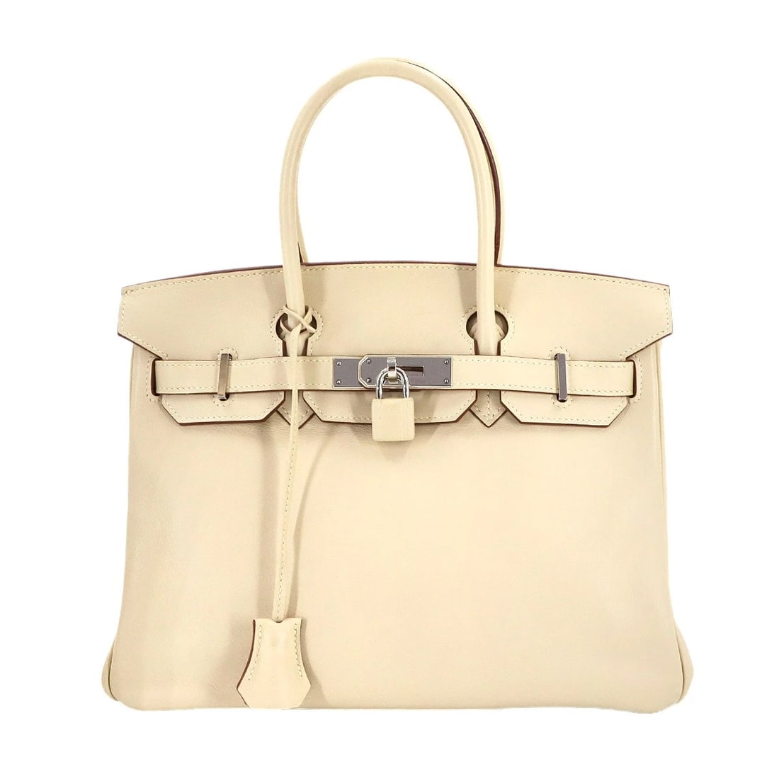 HERMES BIRKIN 30 VEAU SWIFT PARCHEMIN HAND BAG BEIGE PURSE: HERMES Birkin 30 Veau Swift Parchemin Hand Bag Beige Purse Brand: HERMES Type: Hand Bag Material: Veau Swift Color: Parchemin Size: W 11.42 inch, H 9.45 inch, D 5.91 inch Handle 10.2inch (26cm) A
