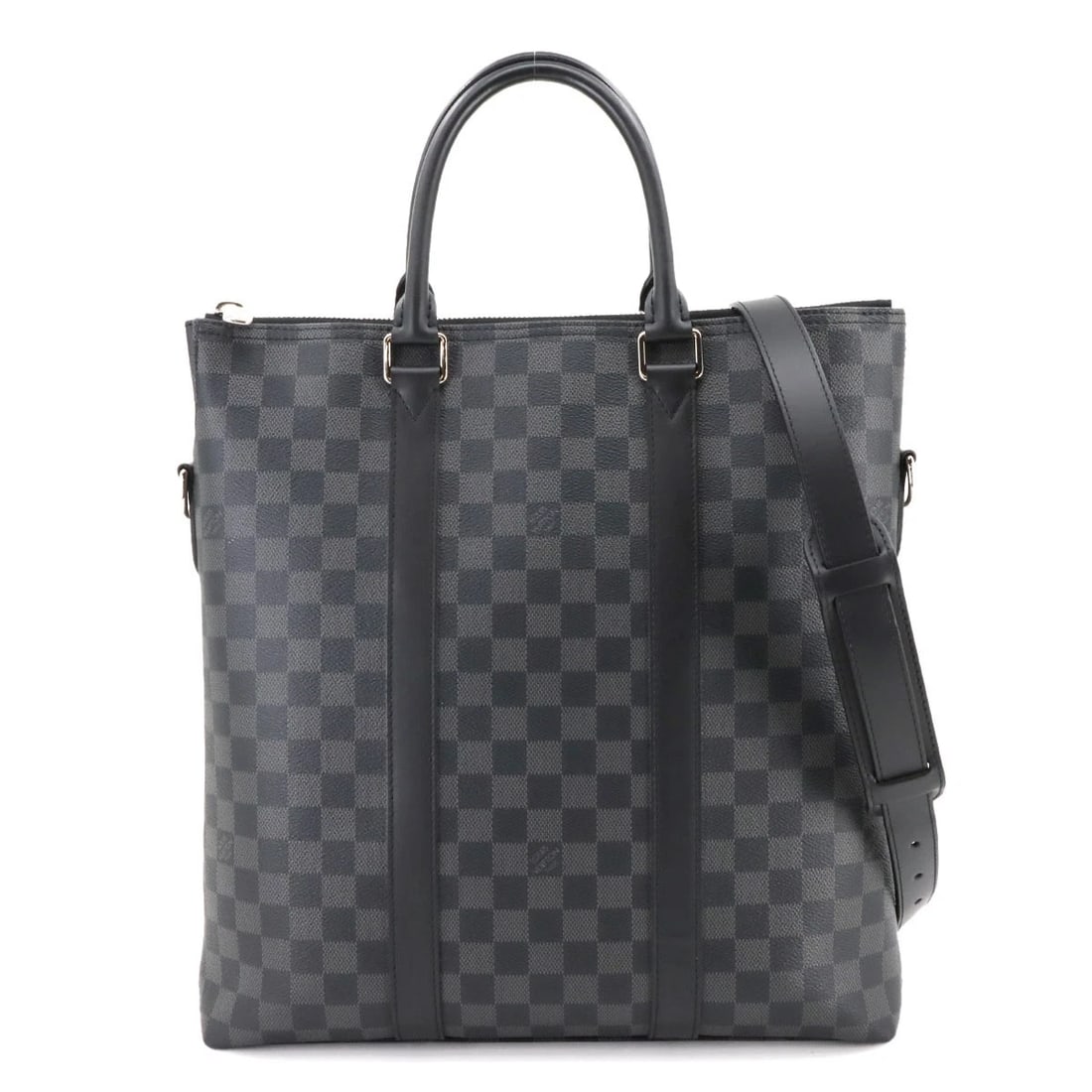 LOUIS VUITTON DAMIER GRAPHITE ANTON TOTE 2WAY SHOULDER BAG PURSE: LOUIS VUITTON Damier Graphite Anton Tote 2way Shoulder Bag Purse Brand: LOUIS VUITTON Type: Tote Bag / Shoulder Bag Material: Damier Graphite Canvas Color: Damier Graphite Size: W 13.78 inch, H 14
