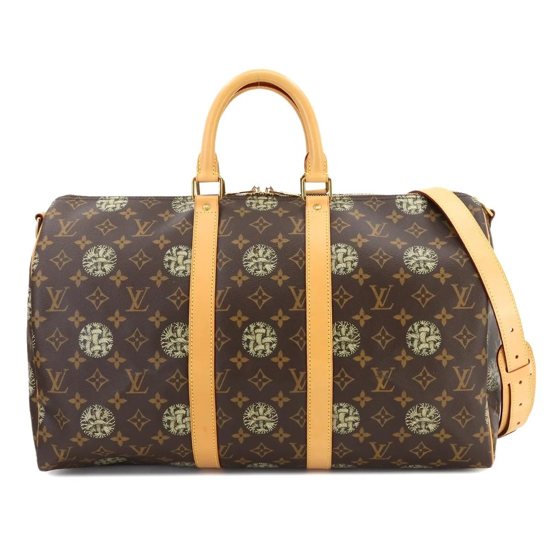 LOUIS VUITTON MONOGRAM CHRISTOPHER NEMETH KEEPALL 45 LUGGAGE BROWN: LOUIS VUITTON Monogram Christopher Nemeth Keepall 45 Luggage Brown Brand: LOUIS VUITTON Type: Luggage Material: Monogram Canvas Color: Monogram Size: W 18.11 inch, H 10.63 inch, D 7.87 inch Handle