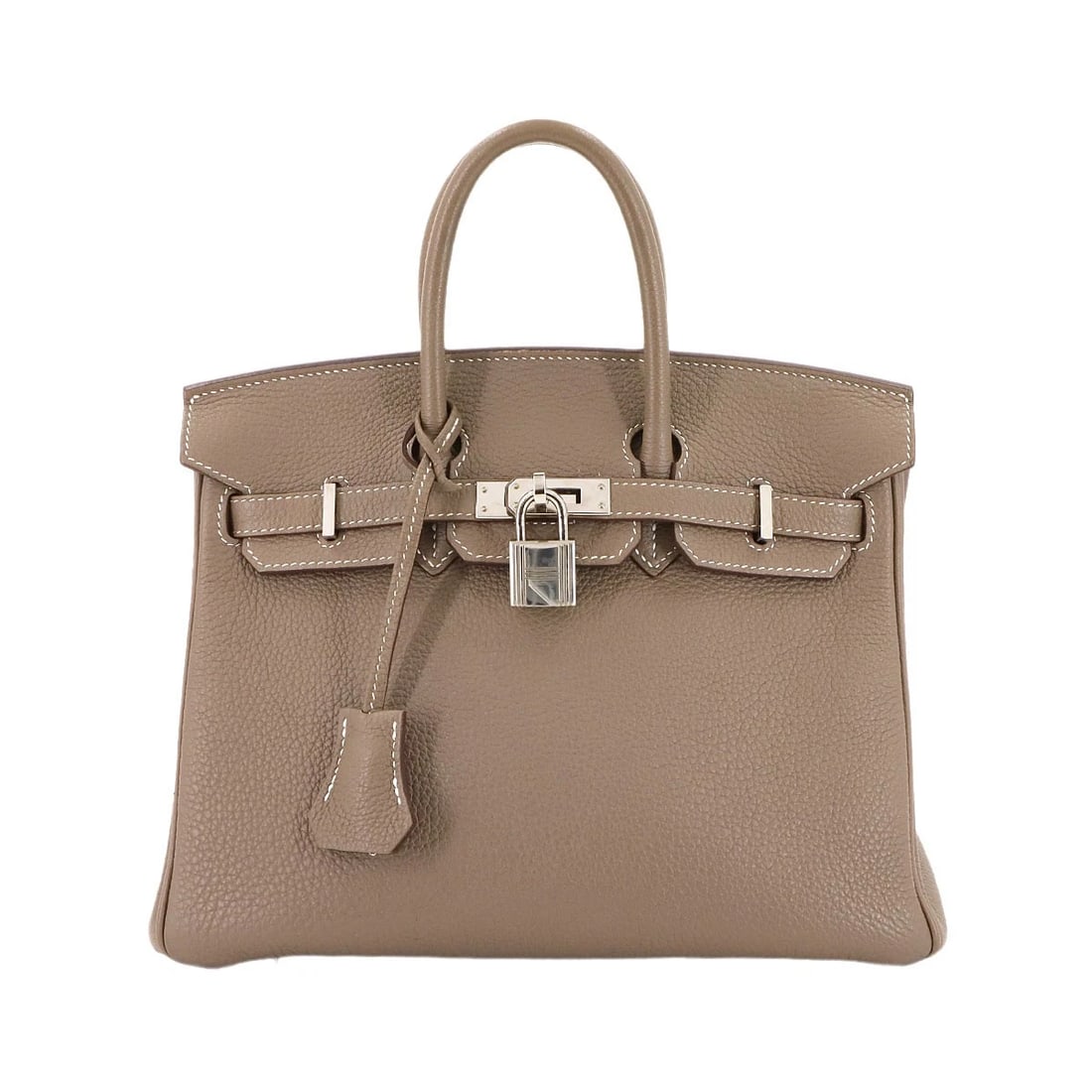 HERMES BIRKIN 25 HAND BAG TOGO ETOUPE PURSE: HERMES Birkin 25 Hand Bag Togo Etoupe Purse Brand: HERMES Type: Hand Bag Material: Togo Color: Etoupe Size: W 9.84 inch, H 7.48 inch, D 5.31 inch Handle 7.1inch (18cm) Accessories: None Ac