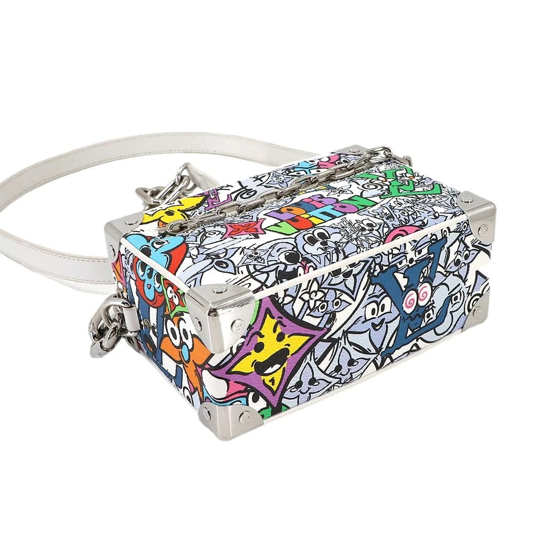 LOUIS VUITTON MONOGRAM COMIC MINI SOFT TRUNK SHOULDER BAG - 4