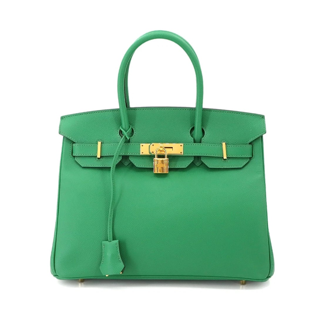 HERMES BIRKIN 30 VEAU EPSOM CACTUS HAND BAG PURSE: HERMES Birkin 30 Veau Epsom Cactus Hand Bag Purse Brand: HERMES Type: Hand Bag Material: Veau Epsom Color: Cactus Size: W 11.81 inch, H 9.65 inch, D 6.30 inch Handle 11inch (28cm) Accessories: No