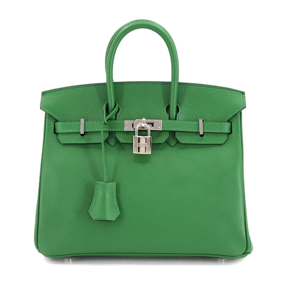 HERMES BIRKIN 25 VEAU EPSOM VERT BENGALE HAND BAG PURSE: HERMES Birkin 25 Veau Epsom Vert Bengale Hand Bag Purse Brand: HERMES Type: Hand Bag Material: Veau Epsom Color: Vert Bengale Size: W 9.84 inch, H 8.07 inch, D 5.31 inch Handle 7.5inch (19cm) Acc