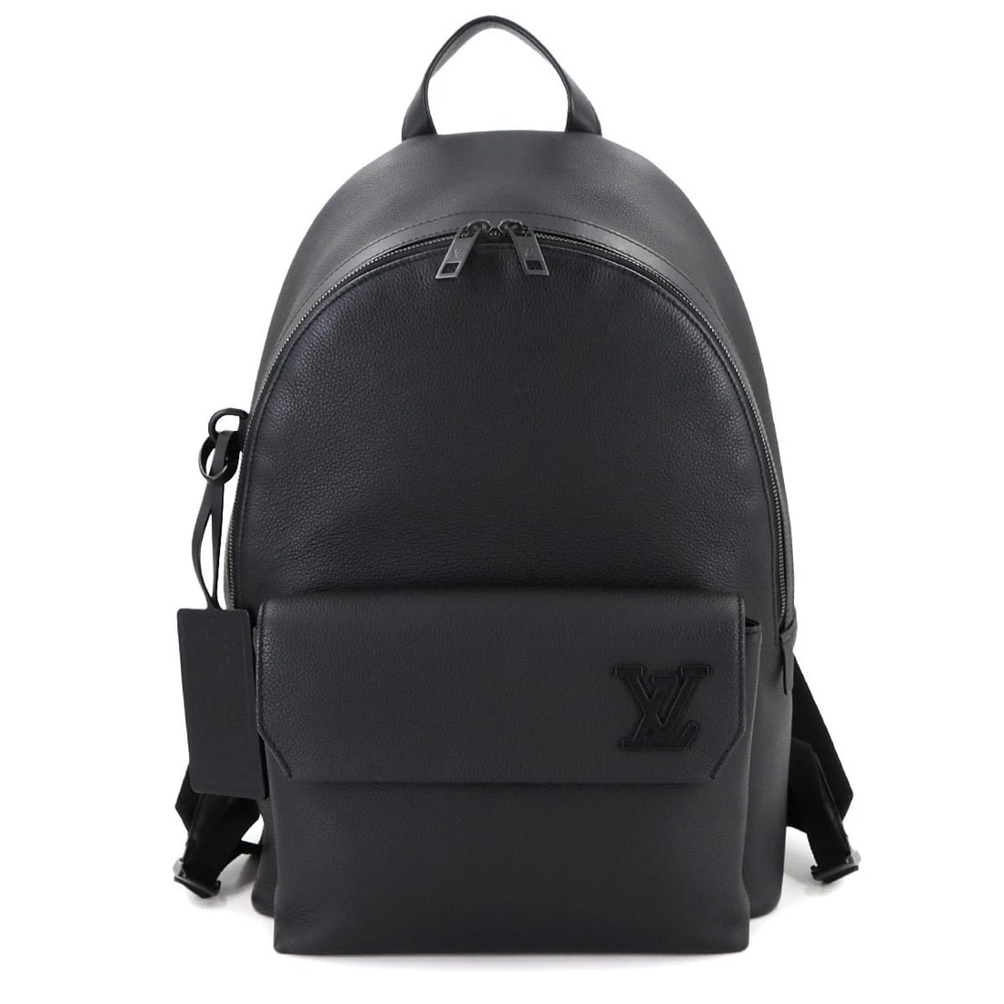 LOUIS VUITTON AEROGRAM TAKEOFF BACKPACK BLACK PURSE: LOUIS VUITTON Aerogram Takeoff Backpack Black Purse Brand: LOUIS VUITTON Type: Backpack Material: Leather Color: Black Size: W 11.42 inch, H 16.54 inch, D 5.51 inch Handle 7.1inch (18cm) Accessor