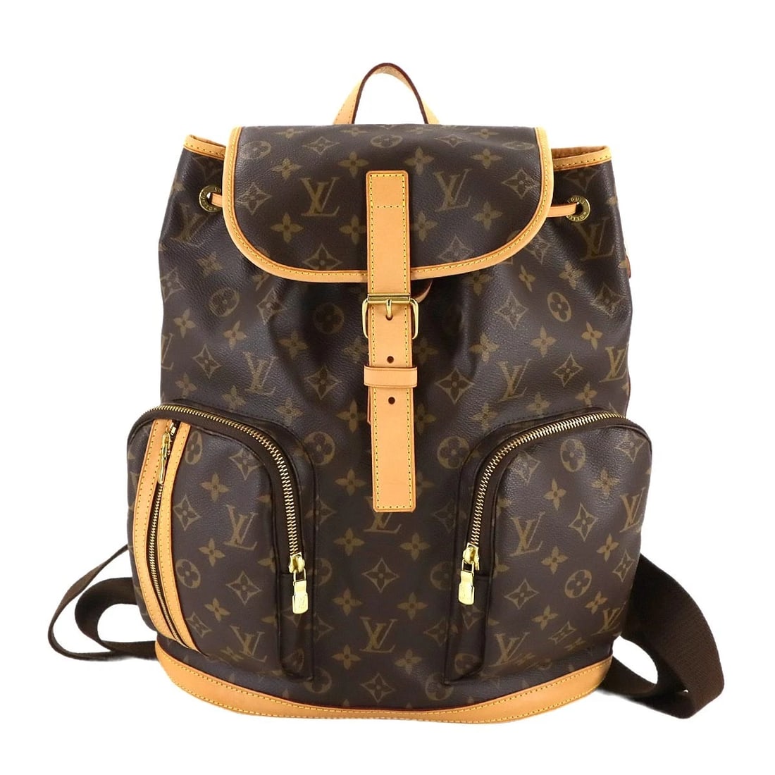 LOUIS VUITTON MONOGRAM BACKPACK BROWN PURSE: LOUIS VUITTON Monogram Backpack Brown Purse Brand: LOUIS VUITTON Type: Backpack Material: Monogram Canvas Color: Monogram Size: W 12.20 inch, H 14.57 inch, D 4.53 inch Handle 9.1inch (23cm) Acces
