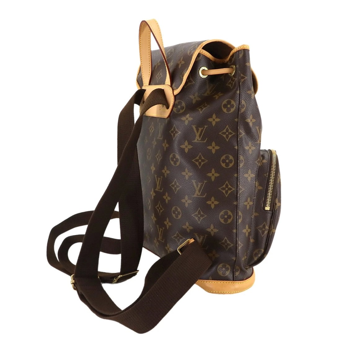 LOUIS VUITTON MONOGRAM BACKPACK BROWN PURSE - 3