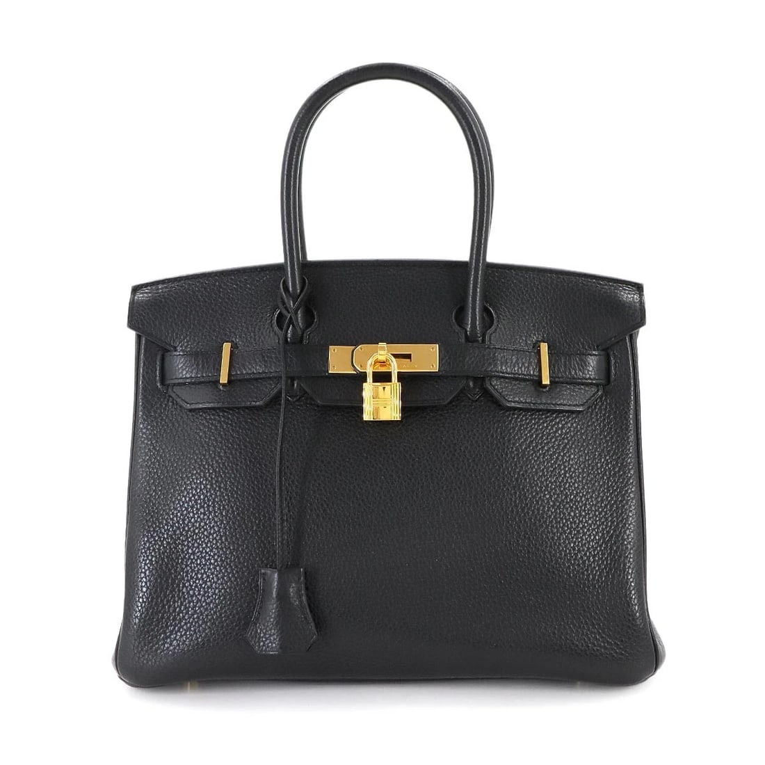 HERMES BIRKIN 30 HAND BAG TAURILLON CLEMENCE BLACK PURSE: HERMES Birkin 30 Hand Bag Taurillon Clemence Black Purse Brand: HERMES Type: Hand Bag Material: Taurillon Clemence Color: Black Size: W 11.81 inch, H 9.45 inch, D 5.71 inch Handle 10.2inch (26cm)