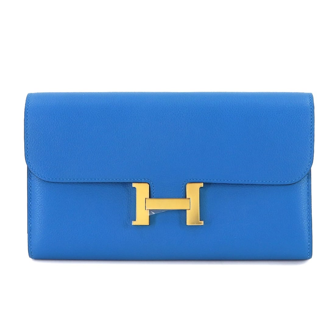 HERMES CONSTANCE LONG WALLET EVERCOLOR BLEU: HERMES Constance Long Wallet Evercolor Bleu Brand: HERMES Type: Long Wallet Material: Evercolor Color: Bleu Hydra Size: W 8.07 inch, H 4.72 inch, D 1.18 inch Accessories: None Accessories