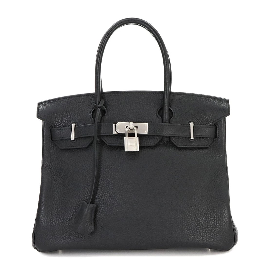 HERMES BIRKIN 30 SPO HAND BAG TAURILLON CLEMENCE BLACK: HERMES Birkin 30 SPO Hand Bag Taurillon Clemence Black Brand: HERMES Type: Hand Bag Material: Taurillon Clemence Color: Black Size: W 11.81 inch, H 9.45 inch, D 6.30 inch Handle 10.2inch (26cm) A