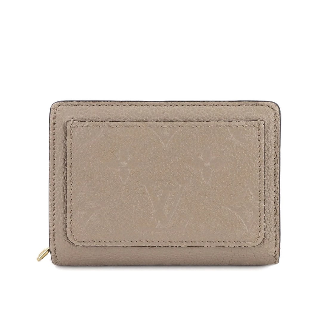 LOUIS VUITTON MONOGRAM EMPREINTE CLEA WALLET TURTLEDOVE PURSE: LOUIS VUITTON Monogram Empreinte Clea Wallet Turtledove Purse Brand: LOUIS VUITTON Type: Wallet Material: Monogram Empreinte Leather Color: Turtledove Size: W 4.33 inch, H 3.35 inch, D 1.18 inch