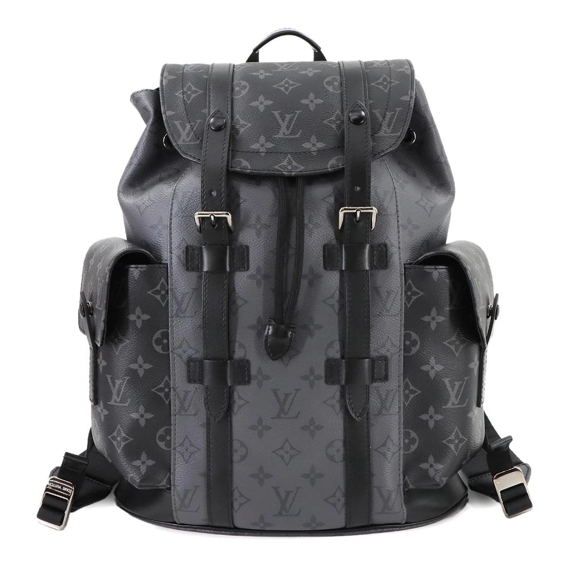 LOUIS VUITTON MONOGRAM ECLIPSE REVERSE PM BACKPACK: LOUIS VUITTON Monogram Eclipse Reverse PM Backpack Brand: LOUIS VUITTON Type: Backpack Material: Monogram Eclipse Canvas Color: Monogram Eclipse , Monogram Eclipse Reverse Size: W 12.20 inch, H 15