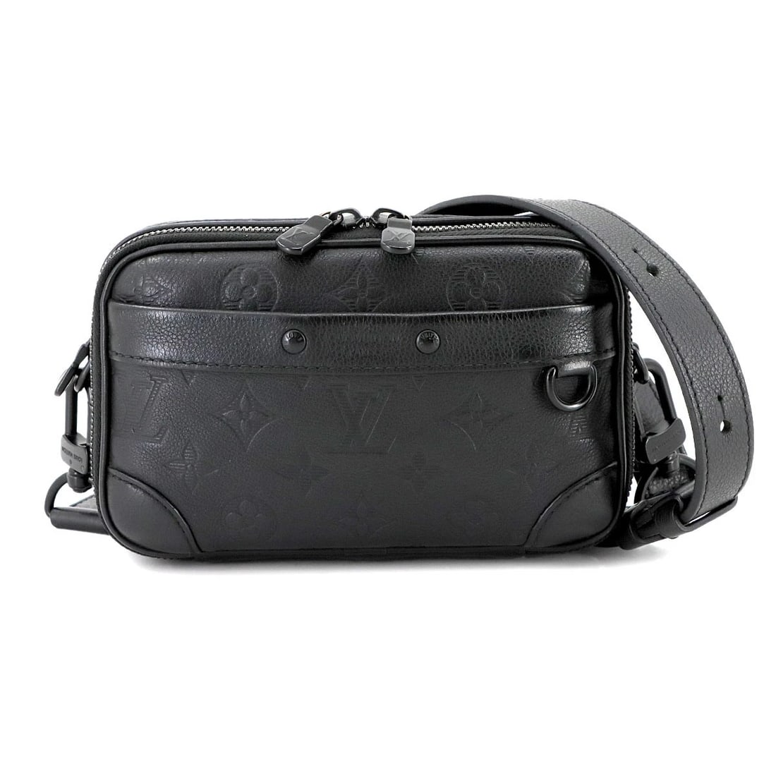 LOUIS VUITTON MONOGRAM SHADOW ALPHA WEARABLE WALLET SHOULDER BAG: LOUIS VUITTON Monogram Shadow Alpha Wearable Wallet Shoulder Bag Brand: LOUIS VUITTON Type: Shoulder Bag Material: Monogram Shadow Leather Color: Monogram Shadow Size: W 7.48 inch, H 4.53 inch, D