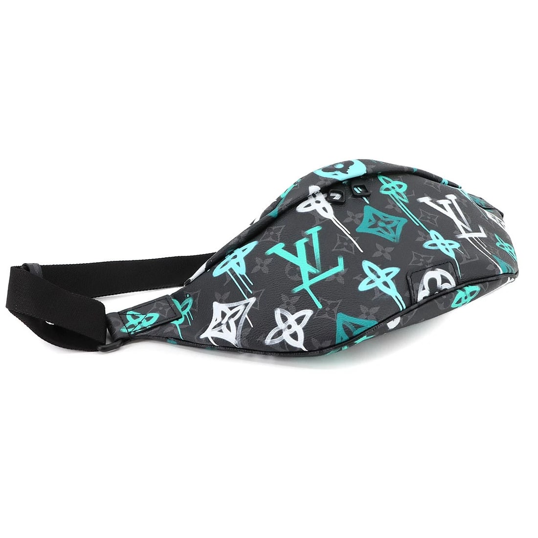 LOUIS VUITTON MONOGRAM ECLIPSE GRAFFITI DISCOVERY BUMBAG - 4