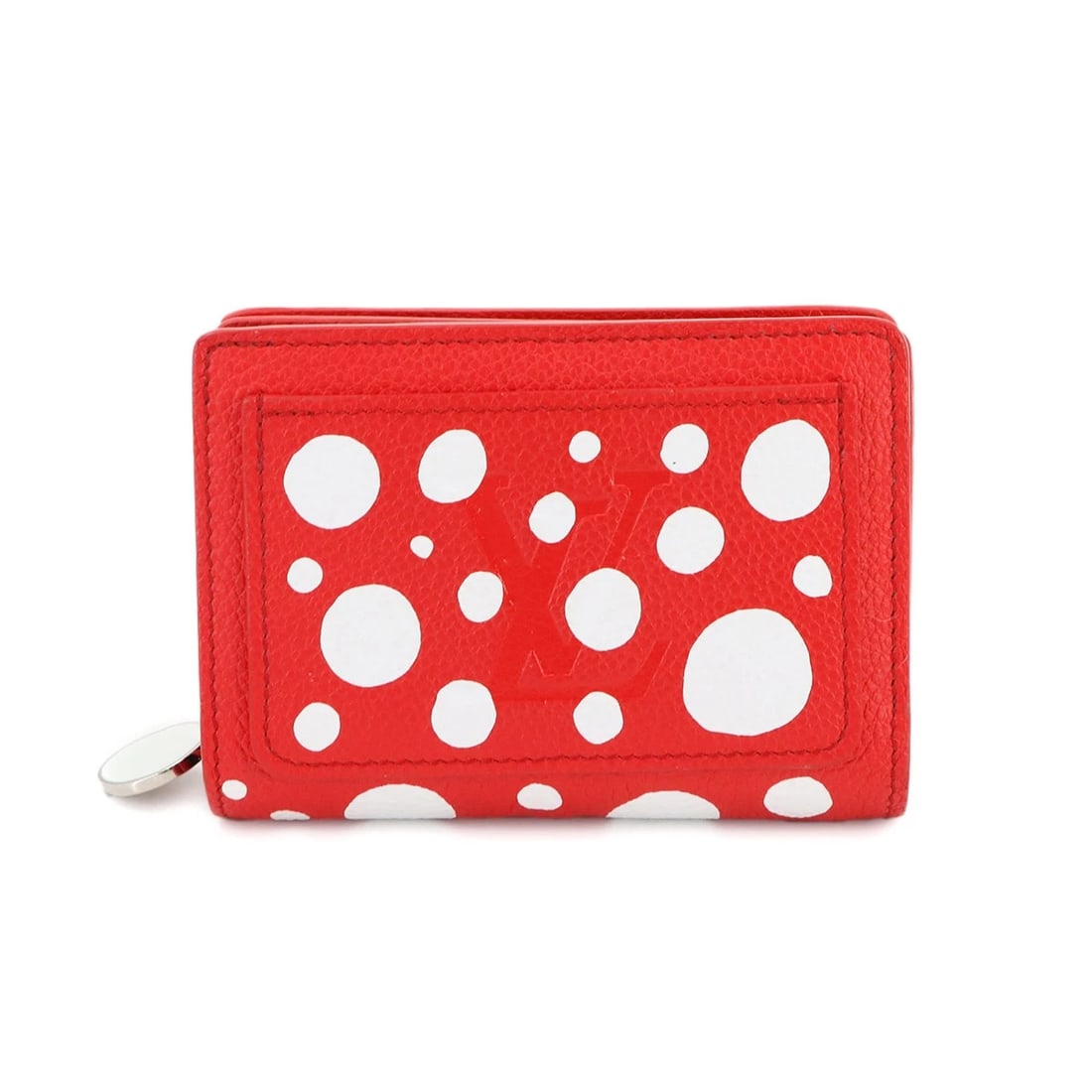 LOUIS VUITTON MONOGRAM EMPREINTE WALLET RED WHITE: LOUIS VUITTON Monogram Empreinte Wallet Red White Brand: LOUIS VUITTON Type: Wallet Material: Monogram Empreinte Leather Color: Red , White Size: W 4.33 inch, H 3.35 inch, D 1.18 inch Accessories