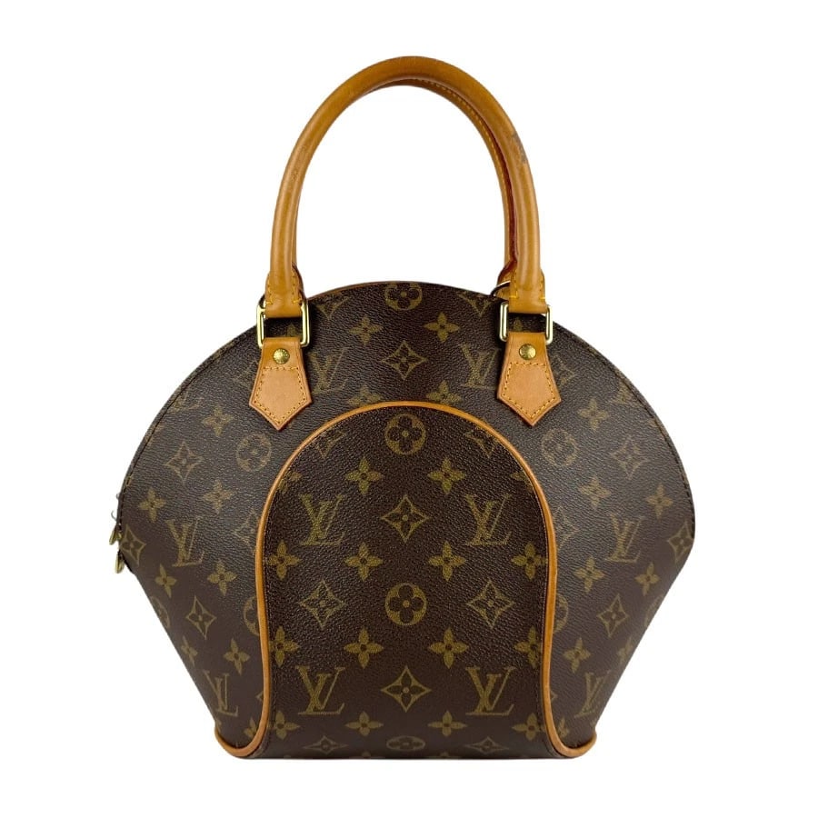 LOUIS VUITTON MONOGRAM ELLIPSE PM HANDBAG: LOUIS VUITTON Monogram Ellipse PM Handbag Brand: LOUIS VUITTON Type: Handbag Material: Monogram canvas Color: Brown Size: W:8.3inx H:11.0inx D:2.8in Handle Length:13.4in Accessories: None
