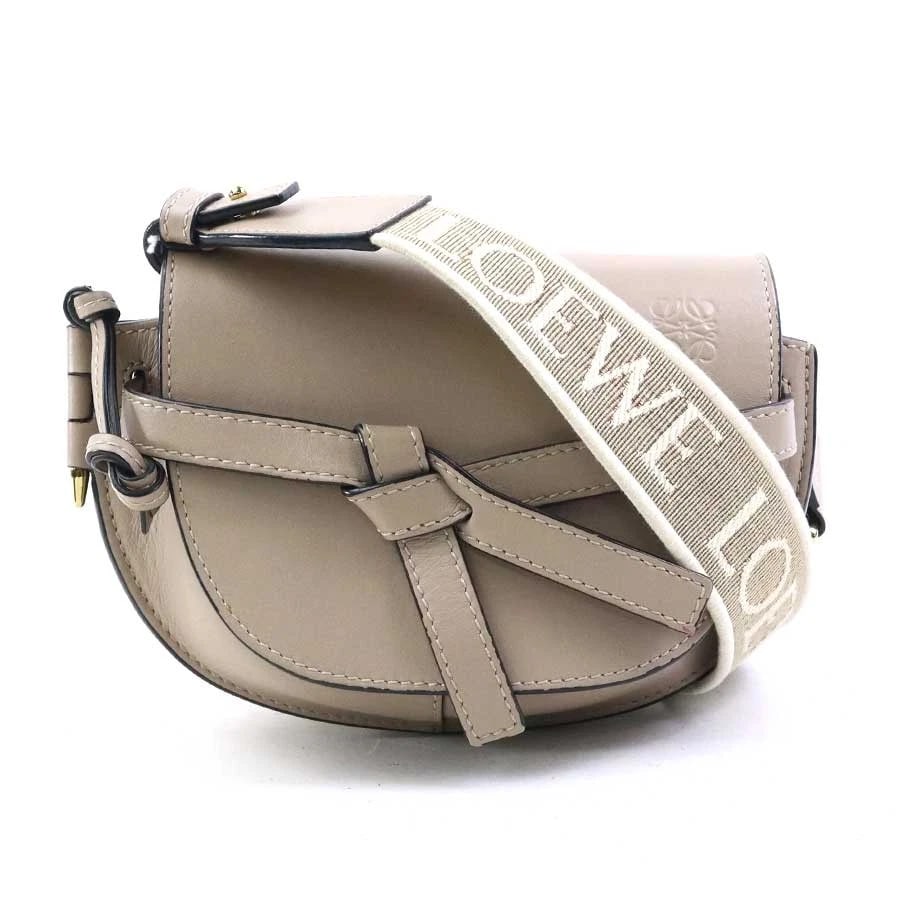 LOEWE GATE DUAL MINI SHOULDER BAG GREIGE (1 of 11)