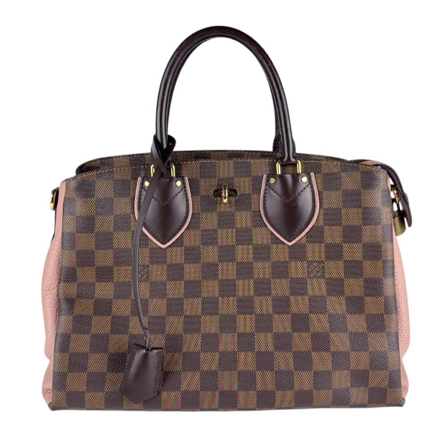 LOUIS VUITTON DAMIER EBENE NORMANDY HANDBAG: LOUIS VUITTON Damier Ebene Normandy Handbag Brand: LOUIS VUITTON Type: Handbag Material: Damier Canvas Color: Magnolia Size: W:14.2inx H:9.4inx D:6.3in Handle Length:13.0in Handle drop:13.0in Acc