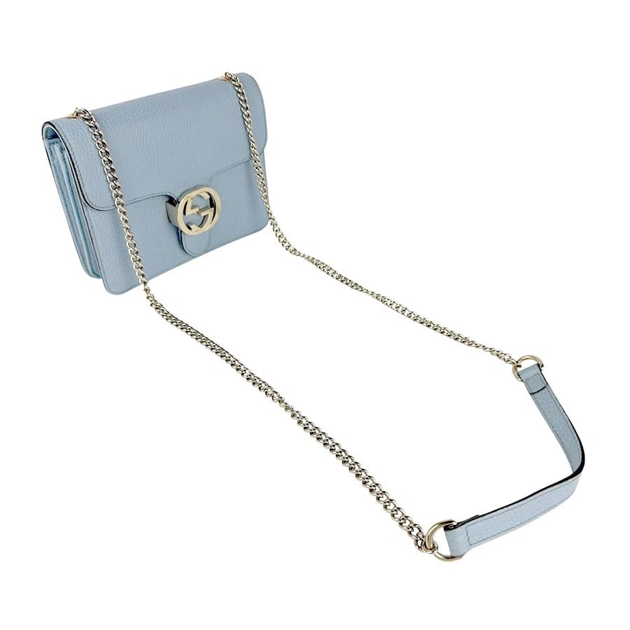 GUCCI INTERLOCKING G CHAIN SHOULDER BAG - 9