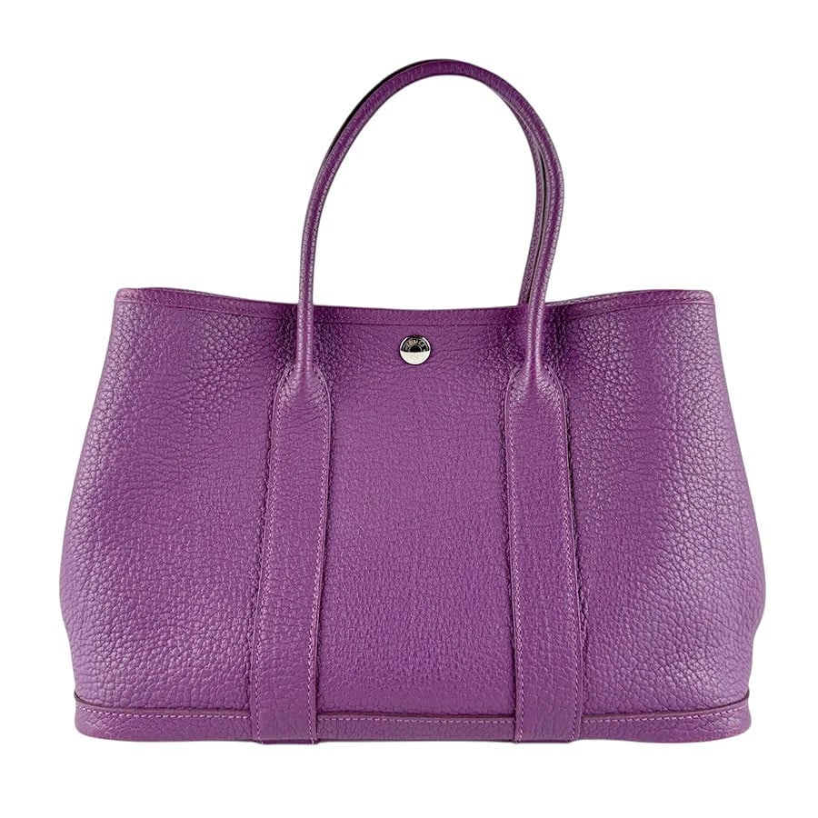 HERMES GARDEN PARTY TPM HANDBAG TOTE BAG: HERMES Garden Party TPM Handbag Tote Bag Brand: HERMES Type: Handbag Material: Negonda Color: Anemone Size: W:11.8inx H:8.3inx D:5.1in Handle Length:13.4in Accessories: None Accessories No