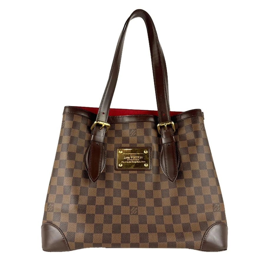 LOUIS VUITTON DAMIER EBENE HAMPSTEAD MM SHOULDER BAG: LOUIS VUITTON Damier Ebene Hampstead MM Shoulder Bag Brand: LOUIS VUITTON Type: Shoulder Bag Material: Damier Canvas Color: Ebene Size: W:13.4inx H:11.0inx D:6.7in Shoulder Length: 31.5in Accesso