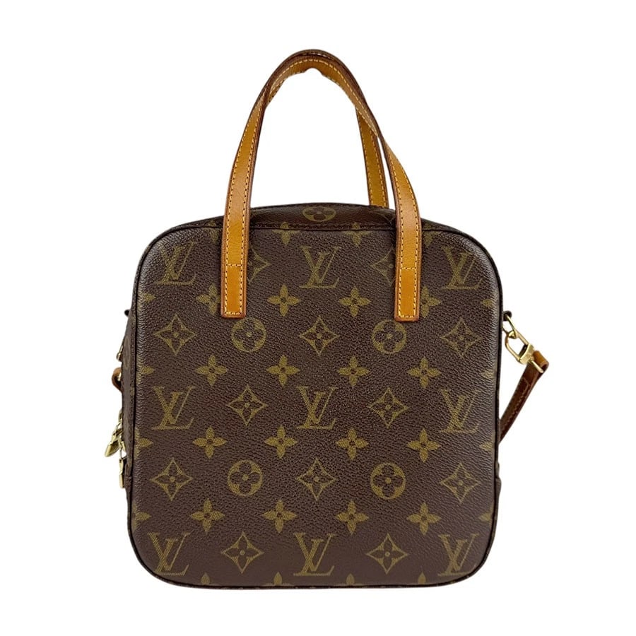 LOUIS VUITTON MONOGRAM SPONTINI HANDBAG SHOULDER BAG: LOUIS VUITTON Monogram Spontini Handbag Shoulder Bag Brand: LOUIS VUITTON Type: Handbag Material: Monogram canvas Color: Brown Size: W:7.9inx H:7.9inx D:3.0in Handle drop:3.9in Shoulder drop:20.5i