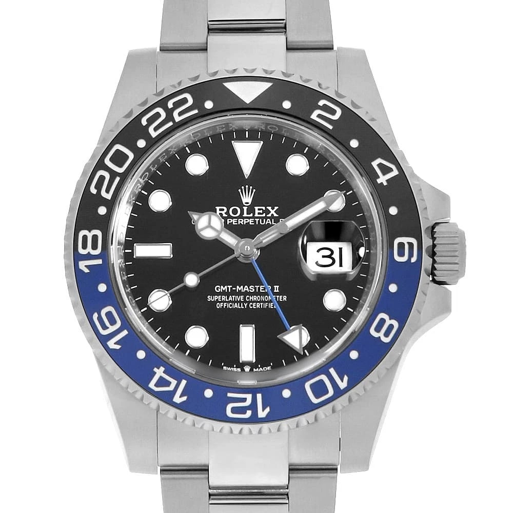 ROLEX GMT MASTER BLACK ROW OYSTER BRACELET SEC WATCH: ROLEX GMT Master black row oyster bracelet sec Watch Brand: ROLEX Type: Wrist watch Material: Band Material Stainless Steel, Case Material Stainless Steel Color: Dial Color Black Size: Band Size 1