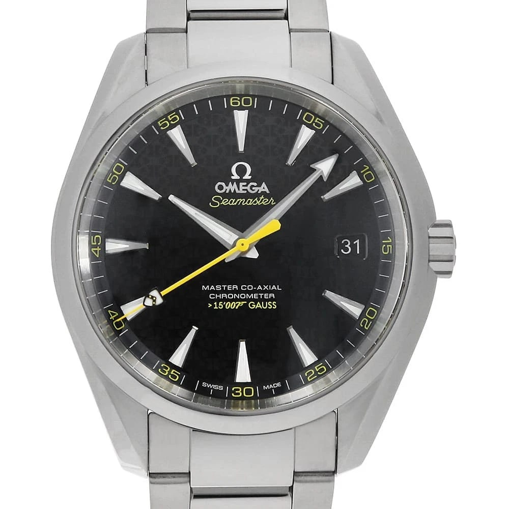 OMEGA SEAMASTER AQUA TERRA JAMES BOND SECOND WATCH: OMEGA Seamaster Aqua Terra James Bond second Watch Brand: OMEGA Type: Wrist watch Material: Band Material Stainless Steel, Case Material Stainless Steel Color: Dial Color Black Size: Band Size 18c