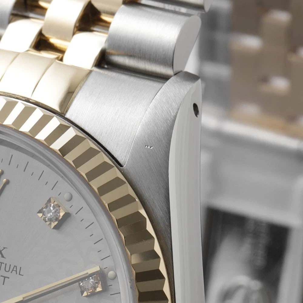 ROLEX DATEJUST DIAMOND GRAY PRINT COMPUTER WATCH - 7
