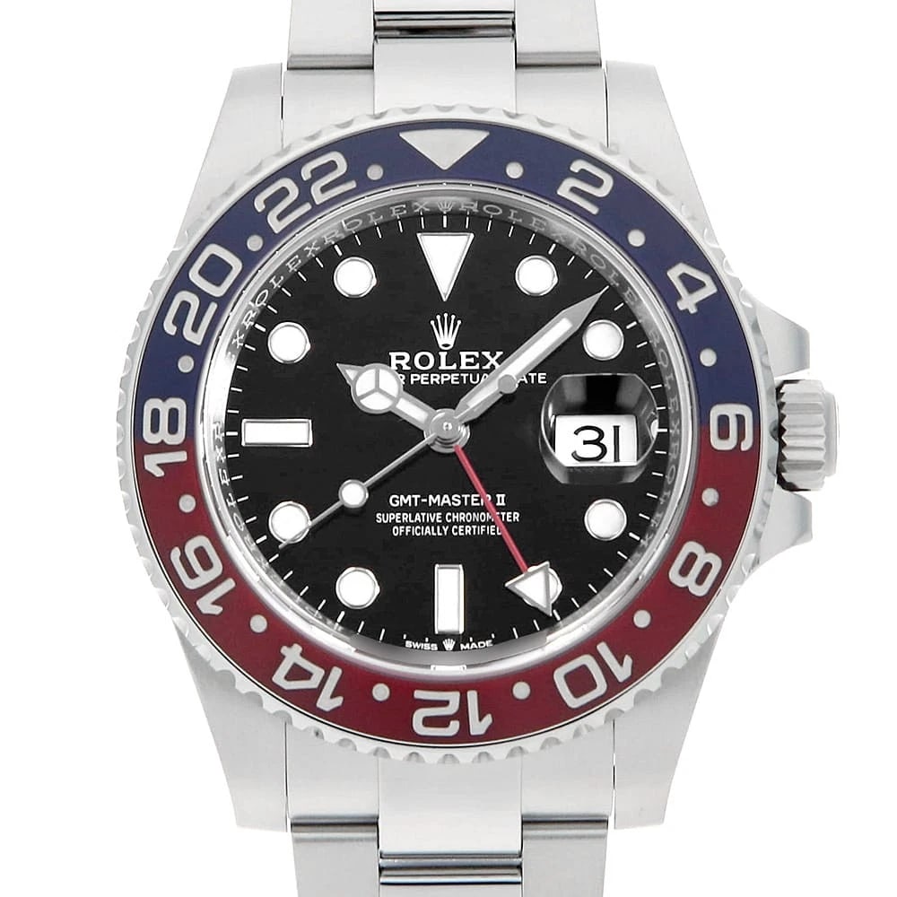 ROLEX GMT MASTER BLACK ROW OYSTER BRACELET SEC WATCH: ROLEX GMT Master black row oyster bracelet sec Watch Brand: ROLEX Type: Wrist watch Material: Band Material Stainless Steel, Case Material Stainless Steel Color: Dial Color Black Size: Band