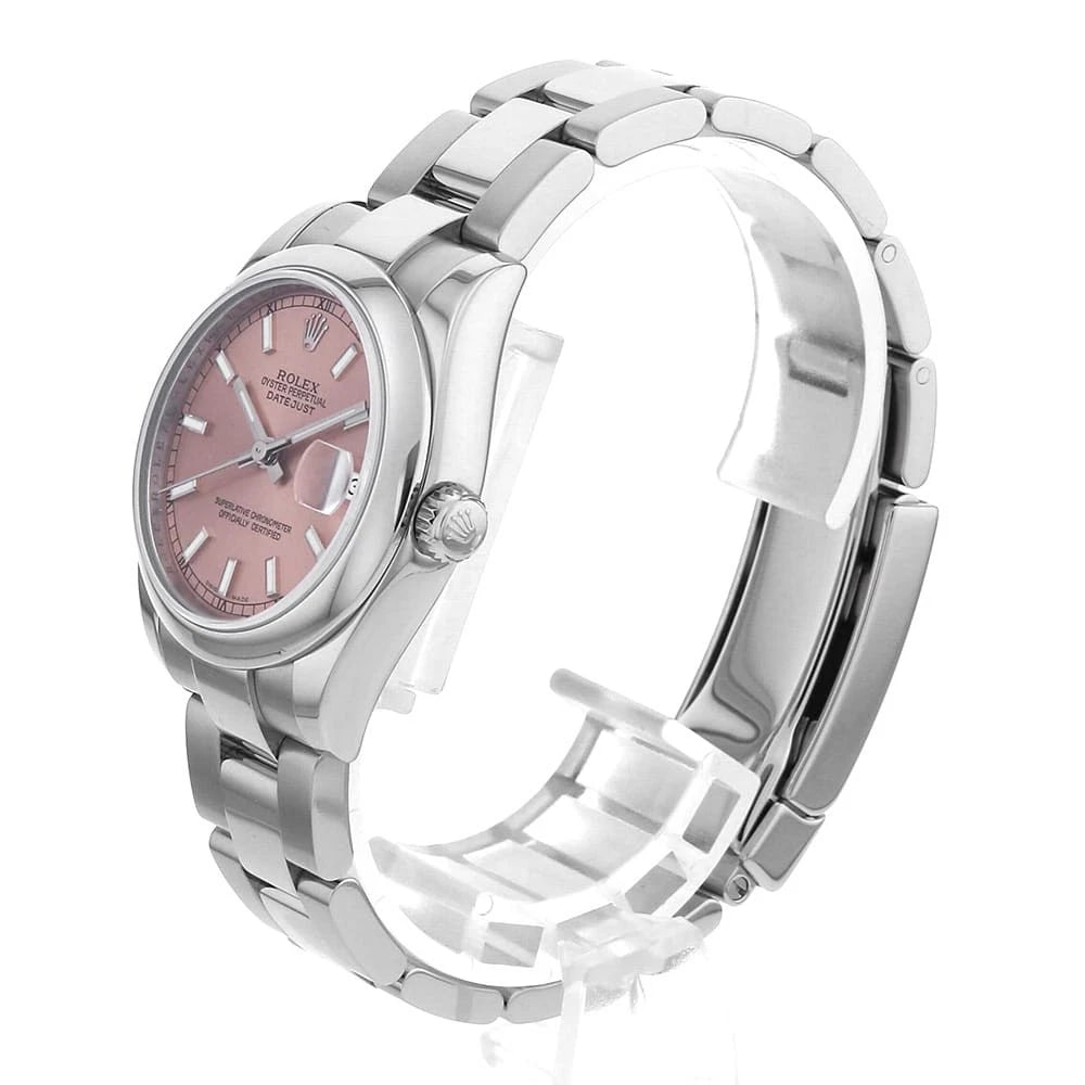 ROLEX DATEJUST PINK WATCH - 2