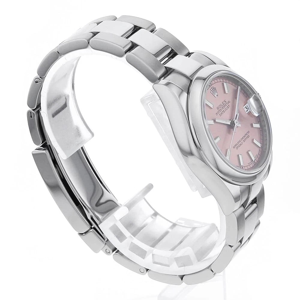 ROLEX DATEJUST PINK WATCH - 3