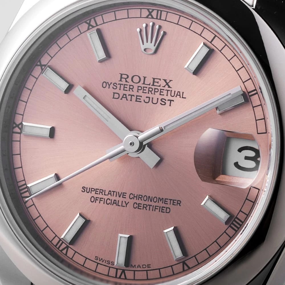 ROLEX DATEJUST PINK WATCH - 6