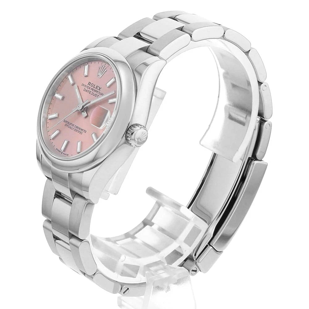 ROLEX DATEJUST PINK WATCH - 2