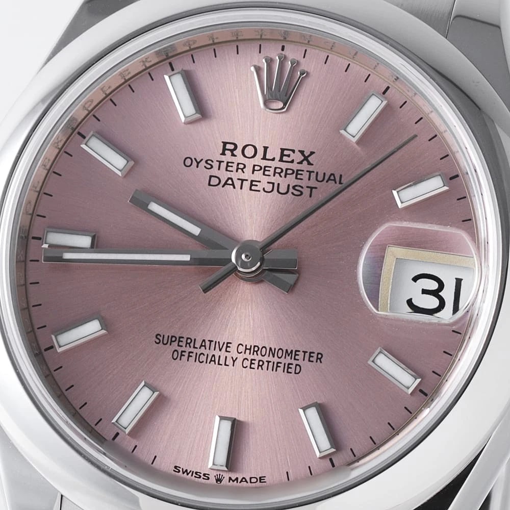 ROLEX DATEJUST PINK WATCH - 6