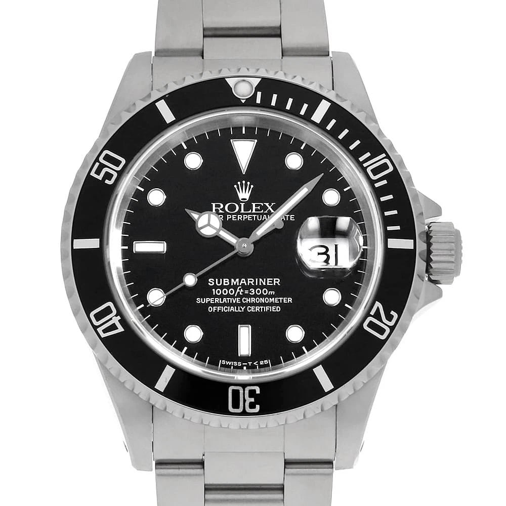 ROLEX SUBMARINER BLACK ALL TRITIUM WATCH: ROLEX SUBMARINER black all tritium Watch Brand: ROLEX Type: Wrist watch Material: Band Material Stainless Steel, Case Material Stainless Steel Color: Dial Color Black Size: Band Size 18.5cm (7.3in