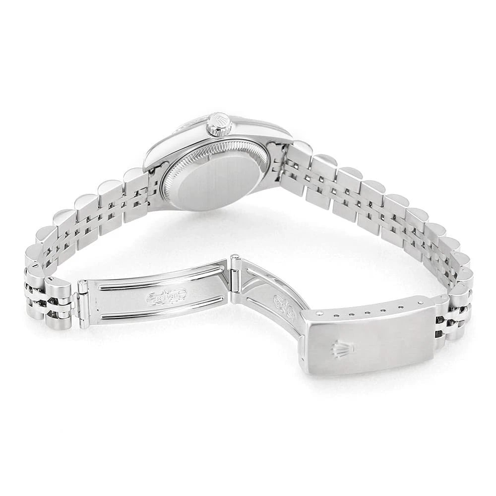 ROLEX DATEJUST DIAMOND SILVER WATCH - 5