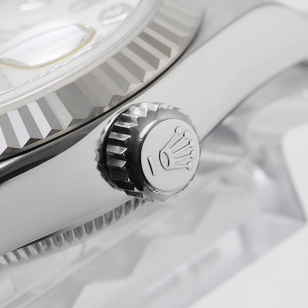 ROLEX DATEJUST DIAMOND SILVER WATCH - 7