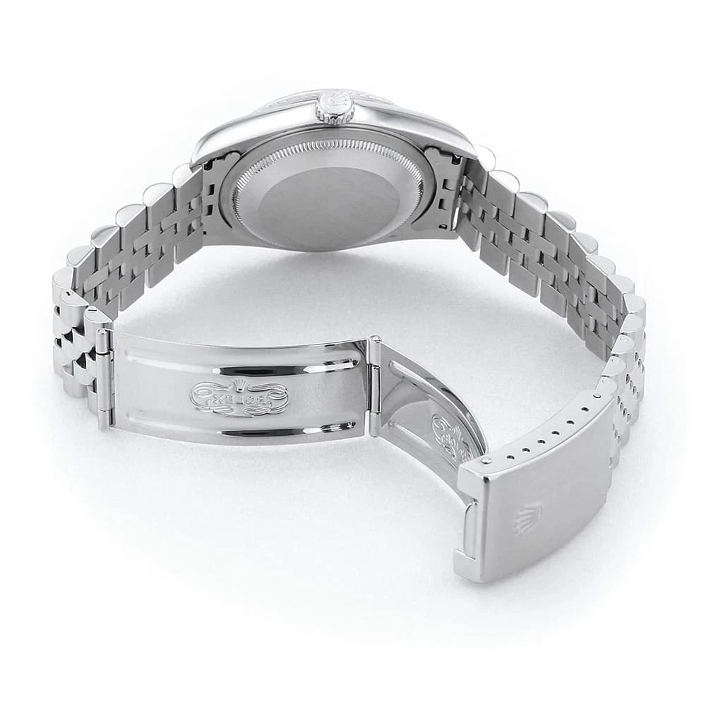 ROLEX DATEJUST BLACK WATCH - 4