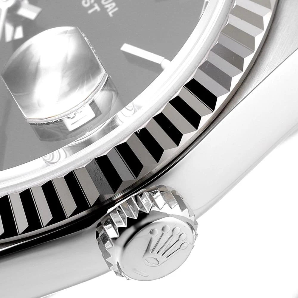 ROLEX DATEJUST BLACK WATCH - 7