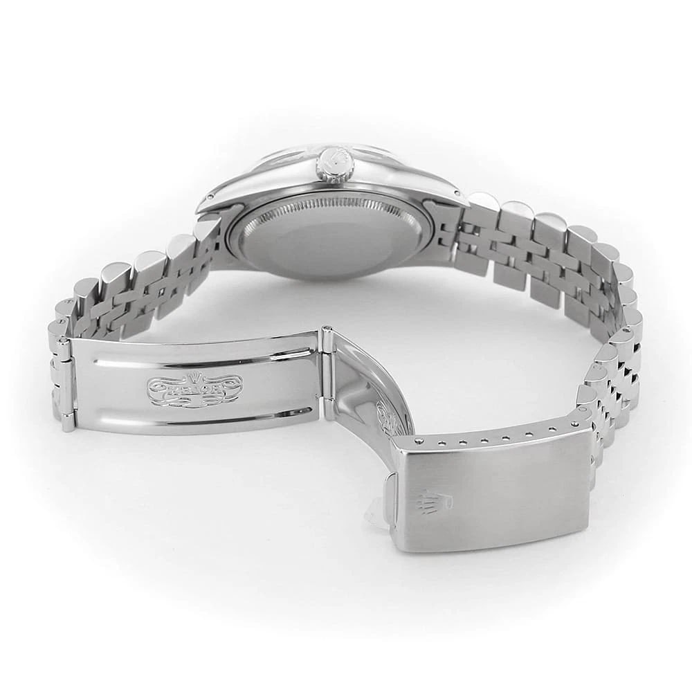 ROLEX DATEJUST SILVER WATCH - 4