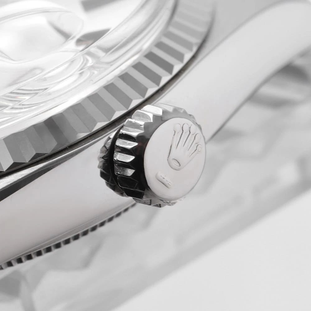 ROLEX DATEJUST SILVER WATCH - 6