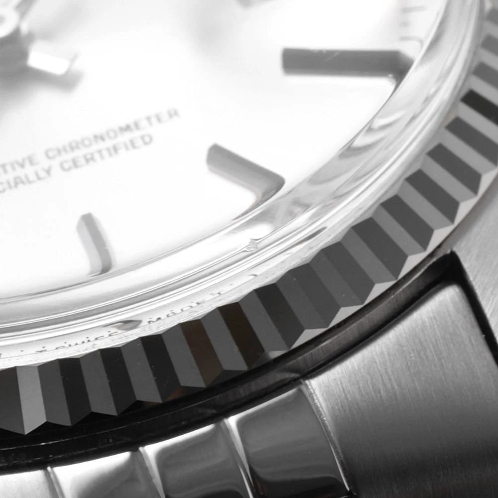 ROLEX DATEJUST SILVER WATCH - 8