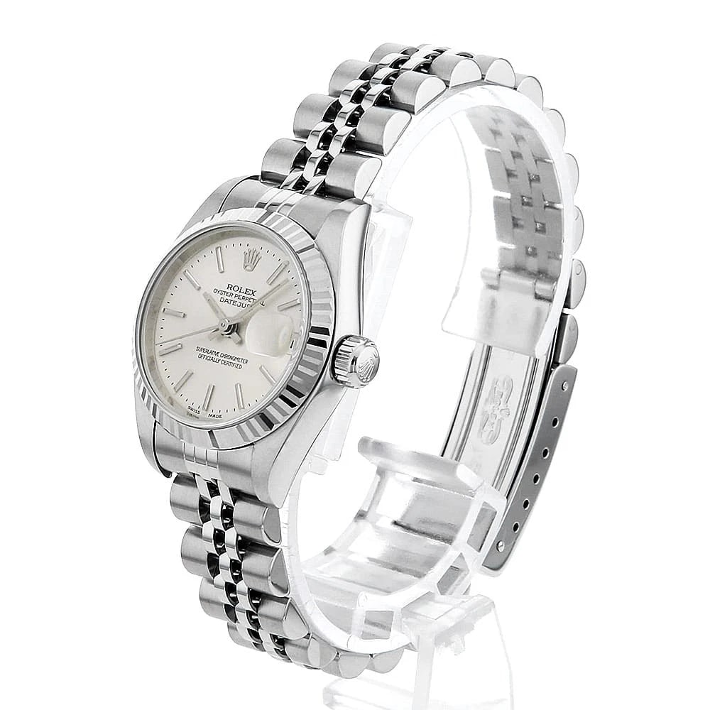 ROLEX DATEJUST SILVER WATCH - 2